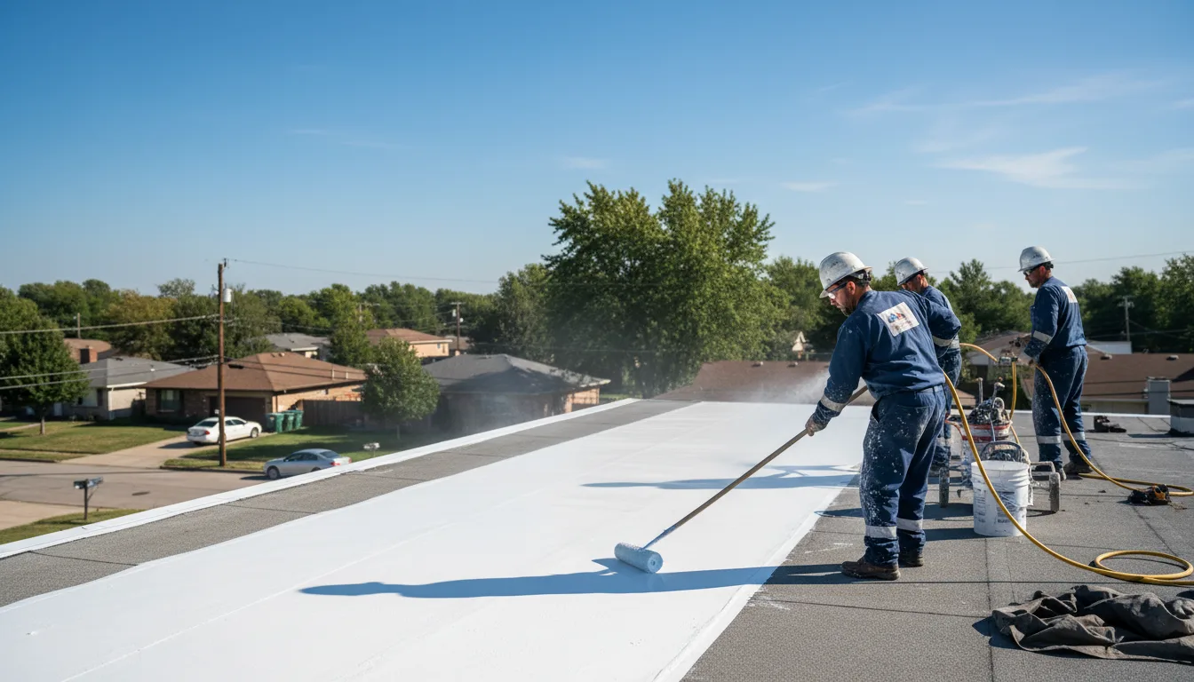 Commercial roof coating in Deerfield, OH near me